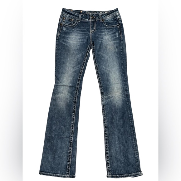 Miss Me Distressed denim bootcut Jeans size 28 - Picture 3 of 10